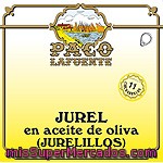 Paco Lafuente Jurel En Aceite De Oliva (jurelillos) Lata 84 G Neto Escurrido