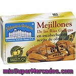 Palacio De Oriente Mejillones En Escabeche Fritos Con Aceite De Oliva De Las Rías Gallegas 8-12 Piezas Lata 68 G Neto Escurrido