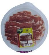 Paleta Ibérica De Cebo Loncheada Carrefour Calidad Y Origen Plato De 100 G.