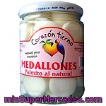 Palmitos Al Natural Medallones Conserva, Corazon Tierno, Tarro 410 G Escurrido 250g