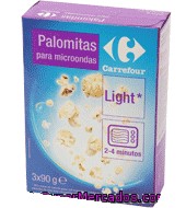 Palomitas Light Carrefour Pack 3x90 G.