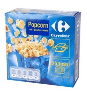 Palomitas Para Microondas Con Sal Carrefour Pack De 3x100 G.