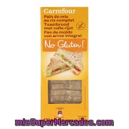 Pan De Molde Con Arroz Integral-sin Gluten Carrefour 480 G.