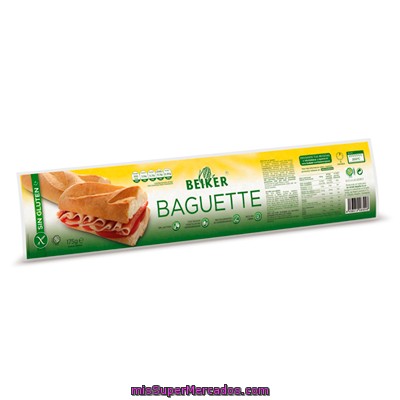 Pan Hornear Baguette Sin Gluten, Beiker, 1 U - 175 G