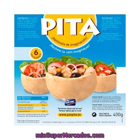 Pan Pita Blanco, Jacob's Pita, Paquete 6 U - 400 G