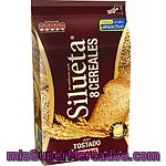 Pan Tostado Integral Con 8 Cereales Bimbo-silueta Pack De 30x9 G.