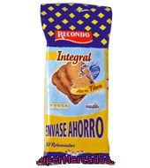 Pan Tostado Integral Muy Bajo En Sal Y Sin Azúcar Recondo 720 Gramos 80 Unidades