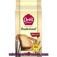 Pan Tostado Normal Ortiz, 80 Rebanadas, Paquete 720 G