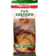 Pan Tostado Sin Sal Carrefour 720 G.