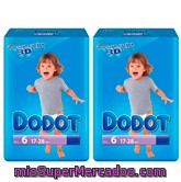 Pañal 17 A 28 Kg Talla 6  Etapas, Dodot, Pack 2 Paquetes X 26 U - 52 U