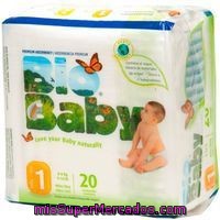 Pañal 3-6 Kg Talla 1 Bio Baby, Paquete 20 Unid.