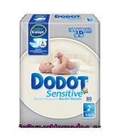 Pañal 3 A 6 Kg Talla 2 Sensitive, Dodot, Paquete 80 U