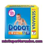 Pañal 9-15 Kg Talla 4 Dodot, Paquete 30 Unid.