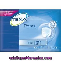 Pañal Adulto Braga Talla Mediana, Tena Pants, Paquete 14 U