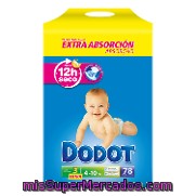 Pañal Extra Absorción T3 (4-10 Kg) Dodot 74 Ud.
