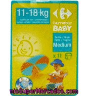 Pañales Bañador Desechables Medium 11-18 Kg Carrefour Baby 11 Ud.