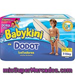 Pañales Bañador Talla 3/4 Para Niños De 7 A 15 Kilogramos Dodot Babykini 12 Unidades