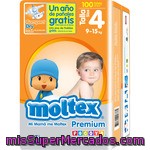 Pañales Premium Para Niños De 9 A 15 Kilogramos, Talla 4 Moltex 100 Unidades