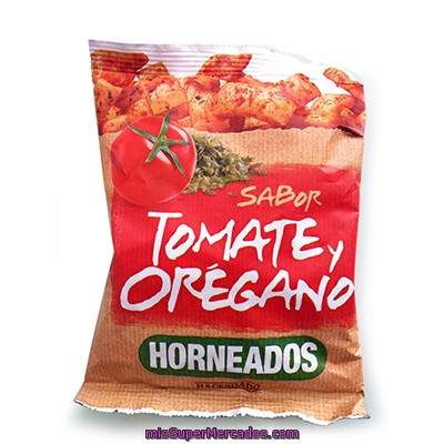 Panes Mini Horneados Sabor Tomate Y Oregano, Hacendado, Paquete 100 G