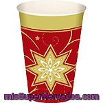 Pap Star Vaso Cartón Just Stars Color Rojo 20 Cl Paquete 10 Unidades