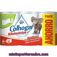 Papel Cocina Kilométrico Colhogar 6 Rollos.