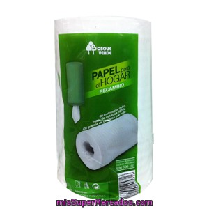 Papel Cocina Recambio Portarrollo 60 M., Bosque Verde, U