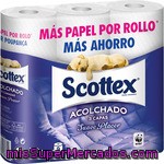 Papel Higiénico Acolchado Scottex, Paquete 9 Rollos