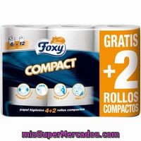 Papel Higiénico Compact Foxy, Paquete 6 Rollos
