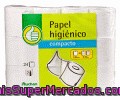 Papel Higiénico Compacto Producto Económico Alcampo Paquete De 24 Unidades