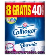Papel Higiénico Dermia Decorado Colhogar 40 Rollos.