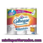 Papel Higiénico Kilometrico Aquatube Colhogar 18 Rollos.