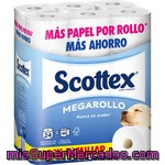 Papel Higiénico Megarollo Scottex 24 Rollos.