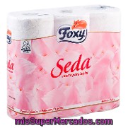 Papel Higiénico Seda Neutro Para La Piel Foxy 9 Rollos.