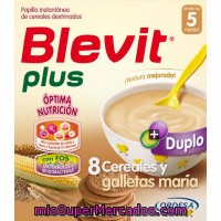 Papilla 8 Cereales Con Galleta Blevit Plus, Caja 600 G