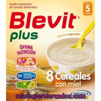 Papilla 8 Cereales Con Miel Blevit, Caja 600 G