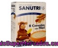 Papilla 8 Cereales Con Miel Sanutri 600 G.