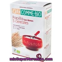 Papilla De 5 Cereales Sin Gluten Comme-bio, Caja 230 G