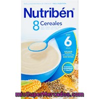 Papilla De 8 Cereales Nutribén 600 G.