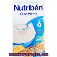 Papilla De Crecimiento Nutriben, Caja 600 G