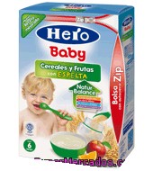 Papilla Instantánea Cereales Y Fruta Hero Baby Natur 500 G.