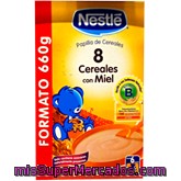 Papilla Polvo 8 Cereales Miel A Partir 6 Meses, Nestle, Caja 660 G