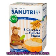 Papillas De 8 Cereales Con Galleta María Sanutri 600 G.