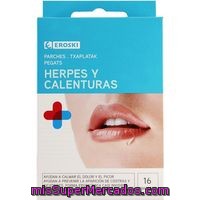 Parches Antiherpes Eroski, Caja 16 Unid.