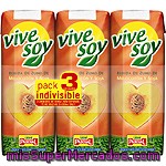 Pascual Vive Soy Zumo De Melocotón Y Soja Pack 3 Envase 250 Ml