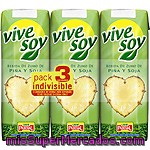 Pascual Vive Soy Zumo De Piña Y Soja Pack 3 Envase 250 Ml