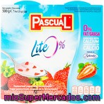 Pascual Yogur Desnatado Con Fresas Pack 4 Unidades 125 G