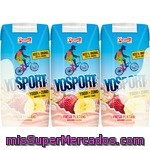 Pascual Yosport Zumo De Fresa Y Platano Con Yogurt Líquido Pack 3 Envases 200 Ml