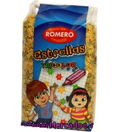 Pasta Con Forma De Estrella Tricolor Romero 500 G.