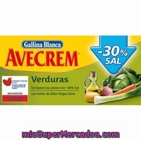 Pastillas Caldo Vegetal Bajo En Sal Avecrem 10 Ud.