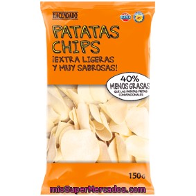 Patatas Fritas Chips (deshidratada), Hacendado, Paquete 150 G